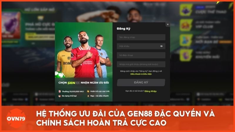 Hệ thống ưu đãi đặc quyền và chính sách hoàn trả cực cao tại nhà cái game bài Gen88 giúp người chơi tối ưu hóa lợi nhuận mỗi ngày
