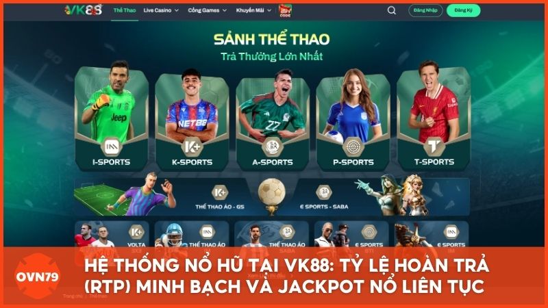 OVN79 phân tích hệ thống nổ hũ tại Vk88: Tỷ lệ hoàn trả (RTP) minh bạch và tần suất Jackpot nổ liên tục