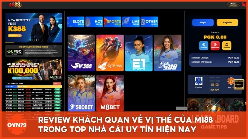 Bảng tổng hợp ưu và nhược điểm giúp người chơi có cái nhìn khách quan về vị thế của Mi88 trong top nhà cái uy tín hiện nay